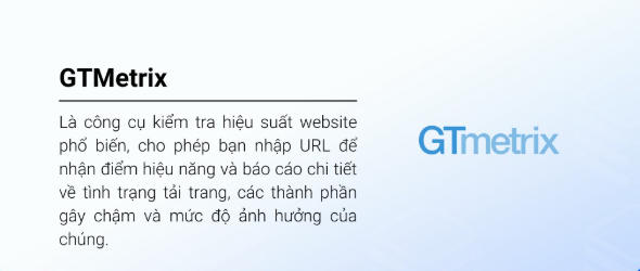 GTMetrix,  tăng tốc website